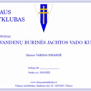 Vidaus vandenų burinės jachtos vado teorijos kursai